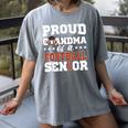 Proud Grandma Of a Football Senior 2026 Graduation Women's Comfort Colors T-Shirt Gray