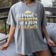 Proud Grandpa Of a 2024 Graduate Senior Graduation Men Women's Comfort Colors T-Shirt Gray