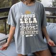 Proud Lela Of A Class Of 2025 Graduate Senior Graduation Women's Comfort Colors T-Shirt Gray