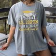 Proud Lil Cousin Of a 2026 Graduate Class Senior Graduation Women's Comfort Colors T-Shirt Gray