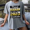 Proud Mamaw Of 2023 Graduate Class 2023 Graduation Family Women's Comfort Colors T-Shirt Gray