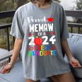 Proud MEMAW Of 2024 Pre-K Graduation Graduate Senior 2024 Women's Comfort Colors T-Shirt Gray