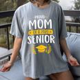 Proud Mom Of A 2021 Senior Shirt Class Graduation 2021 Mommy Women's Comfort Colors T-Shirt Gray