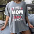 Proud Mom Of a 2021 Senior Year School Graduation Party Women's Comfort Colors T-Shirt Gray