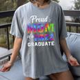 Proud Mom Of a 2022 Graduate Matching Tie Dye Graduation Women's Comfort Colors T-Shirt Gray