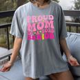 Proud Mom Of a 2025 Graduate Class Senior Graduation Mother Women's Comfort Colors T-Shirt Gray