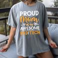 Proud Mom Of An Awesome Rad Tech Graduation Matching Family Women's Comfort Colors T-Shirt Gray