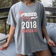 Proud Mom Of A Class 2018 Graduate Graduation Shirt Women's Comfort Colors T-Shirt Gray