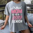 Proud Mom Of A Class 2019 Senior T Shirt Graduation Women's Comfort Colors T-Shirt Gray