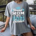 Proud Mom Of a Class Of 2021 Senior Graduate Graduation Women's Comfort Colors T-Shirt Gray
