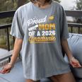 Proud Mom Of A Class Of 2026 Graduate Senior 2026 Graduation Women's Comfort Colors T-Shirt Gray