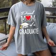 Proud Mom Of A High School Graduation Senior Mom Shirt Women's Comfort Colors T-Shirt Gray