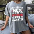 Proud Mom Of PhDaughter PhD Degree Graduate Graduation Women's Comfort Colors T-Shirt Gray