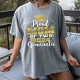 Proud Mom Of Two 2024 Graduate Class 2024 Graduation Family Women's Comfort Colors T-Shirt Gray