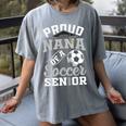 Proud Nana Of a Soccer Senior Class Of 2026 Graduation Women's Comfort Colors T-Shirt Gray