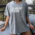 Proud Nanny Of A 2026 Graduate Grad Senior Graduation Women's Comfort Colors T-Shirt Gray
