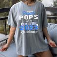 Proud Pops Of 2023 College Graduate Family 23 Graduation Women's Comfort Colors T-Shirt Gray