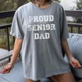 Proud Senior Dad 2019 High School Graduation Shirt Dad Tee Women's Comfort Colors T-Shirt Gray