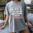 Proud Sister Of A 2018 Graduate Senior Graduation T Shirt Women's Comfort Colors T-Shirt Gray