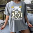 Proud Sister Of A 2021 Graduate Graduation Clothes MBA PhD Women's Comfort Colors T-Shirt Gray