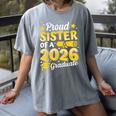 Proud Sister Of A 2026 Graduate Senior Class Graduation Women's Comfort Colors T-Shirt Gray