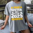 Proud Sister Of a Class Of 2025 Graduate Family Graduation Women's Comfort Colors T-Shirt Gray