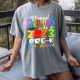 Proud Step-Dad Of 2023 Pre-K Graduate Fathers Day Graduation Women's Comfort Colors T-Shirt Gray