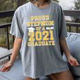 Proud Stepmom Of a 2021 Graduate School Graduation Party Women's Comfort Colors T-Shirt Gray