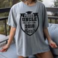 Proud Uncle Of a 2018 Grad Graduation Family Women's Comfort Colors T-Shirt Gray