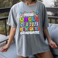 Proud UNCLE Of a 2025 Kindergarten Graduate Graduation Women's Comfort Colors T-Shirt Gray