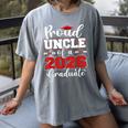 Proud Uncle Of A 2026 Graduate Senior Family Graduation Women's Comfort Colors T-Shirt Gray