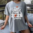 Proud Uncle Of A 2026 Senior Football Graduation Women's Comfort Colors T-Shirt Gray