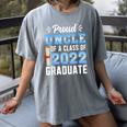 Proud Uncle Of A Class Of 2022 Graduate 22 Senior Graduation Women's Comfort Colors T-Shirt Gray