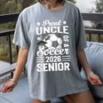 Proud Uncle Of a Soccer Senior 2026 Graduation Women's Comfort Colors T-Shirt Gray
