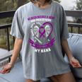Purple Epilepsy Awareness Day Month In Memory Of Nana Women's Comfort Colors T-Shirt Gray Purple Epilepsy Awareness Day Month In Memory Of Nana Women's Comfort Colors T-Shirt Gray