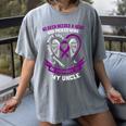 Purple Epilepsy Awareness Day Month In Memory Of Uncle Women's Comfort Colors T-Shirt Gray Purple Epilepsy Awareness Day Month In Memory Of Uncle Women's Comfort Colors T-Shirt Gray