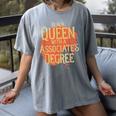 Queen Associate Degree Afrocentric Graduation T Shirt Women's Comfort Colors T-Shirt Gray