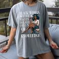 Queen Masters Degree Graduation Educated Melanin Grad Women's Comfort Colors T-Shirt Gray