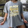Queen Proud Masters Graduation Women's Comfort Colors T-Shirt Gray