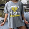 Racquetball Player Introvert Racquetball Women's Comfort Colors T-Shirt Gray Racquetball Player Introvert Racquetball Women's Comfort Colors T-Shirt Gray