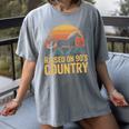 Raised On 90’s Country Horse Retro Nostalgia Western Music Women's Comfort Colors T-Shirt Gray