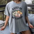 Raised On 90's Country Music Lover Nostalgia Retro Vibe Women's Comfort Colors T-Shirt Gray