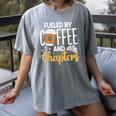Reading Books Bookcase Book Club Bibliophile Women's Comfort Colors T-Shirt Gray