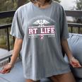 Respiratory Therapist Graduation Class Of 2018 Pink RT Life Women's Comfort Colors T-Shirt Gray