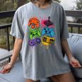 Retro Gamer Controller 80s 90s Video Game Arcade Nostalgia Women's Comfort Colors T-Shirt Gray Retro Gamer Controller 80s 90s Video Game Arcade Nostalgia Women's Comfort Colors T-Shirt Gray
