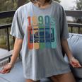 Retro Nineties Style Audio Tape Nostalgia Year 1990 Premium Tri-Blend Women's Comfort Colors T-Shirt Gray Retro Nineties Style Audio Tape Nostalgia Year 1990 Premium Tri-Blend Women's Comfort Colors T-Shirt Gray