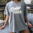 Retro Senior Class Of 2022 Men Women Graduation 90's Grad Women's Comfort Colors T-Shirt Gray