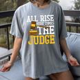All Rise Here Comes The Judge Lawyer Graduation Quote Women's Comfort Colors T-Shirt Gray