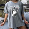 Rock & Roll Wizard Music Nostalgia Women's Comfort Colors T-Shirt Gray