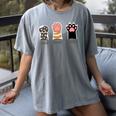 Rock Paper Scissors Hand Game Cute Paw Cat Introvert Women's Comfort Colors T-Shirt Gray Rock Paper Scissors Hand Game Cute Paw Cat Introvert Women's Comfort Colors T-Shirt Gray